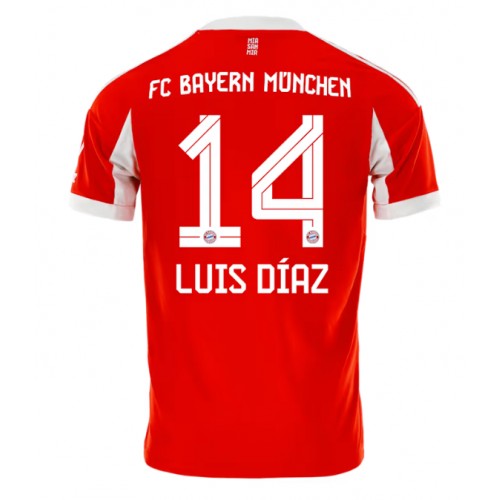 Maglia Calcio Bayern Munich Luis Diaz #14 Prima Divisa 2025-26 Manica Corta
